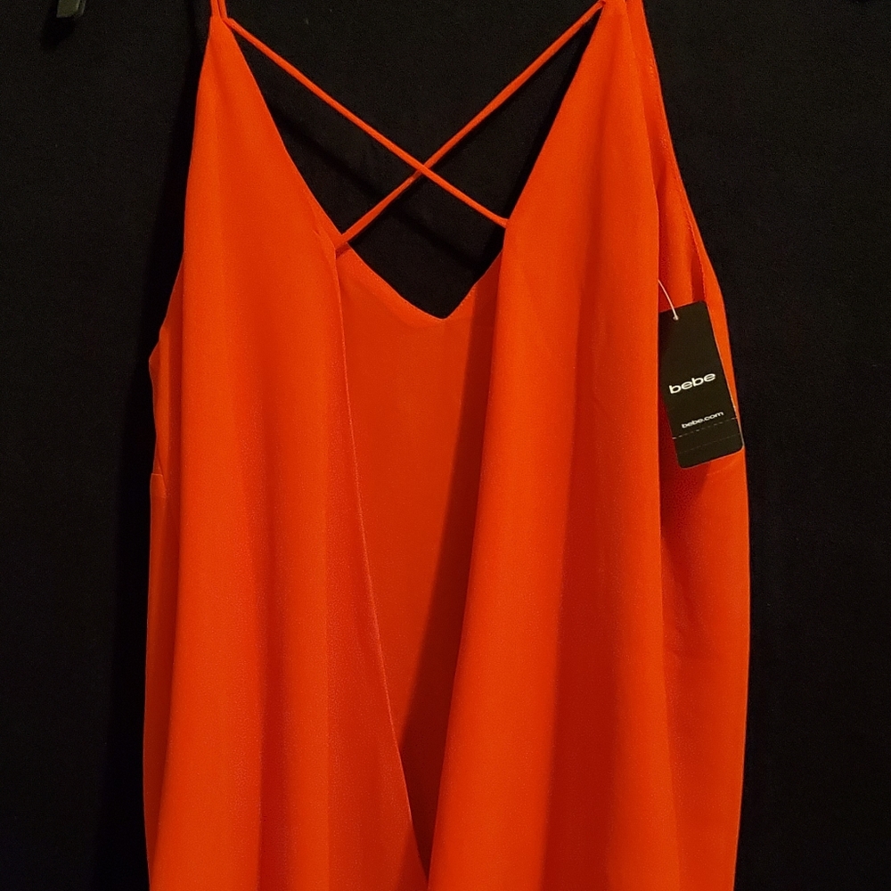 Bebe Open back sexy top NWT